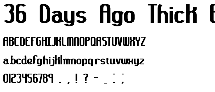 36 days ago Thick BRK font